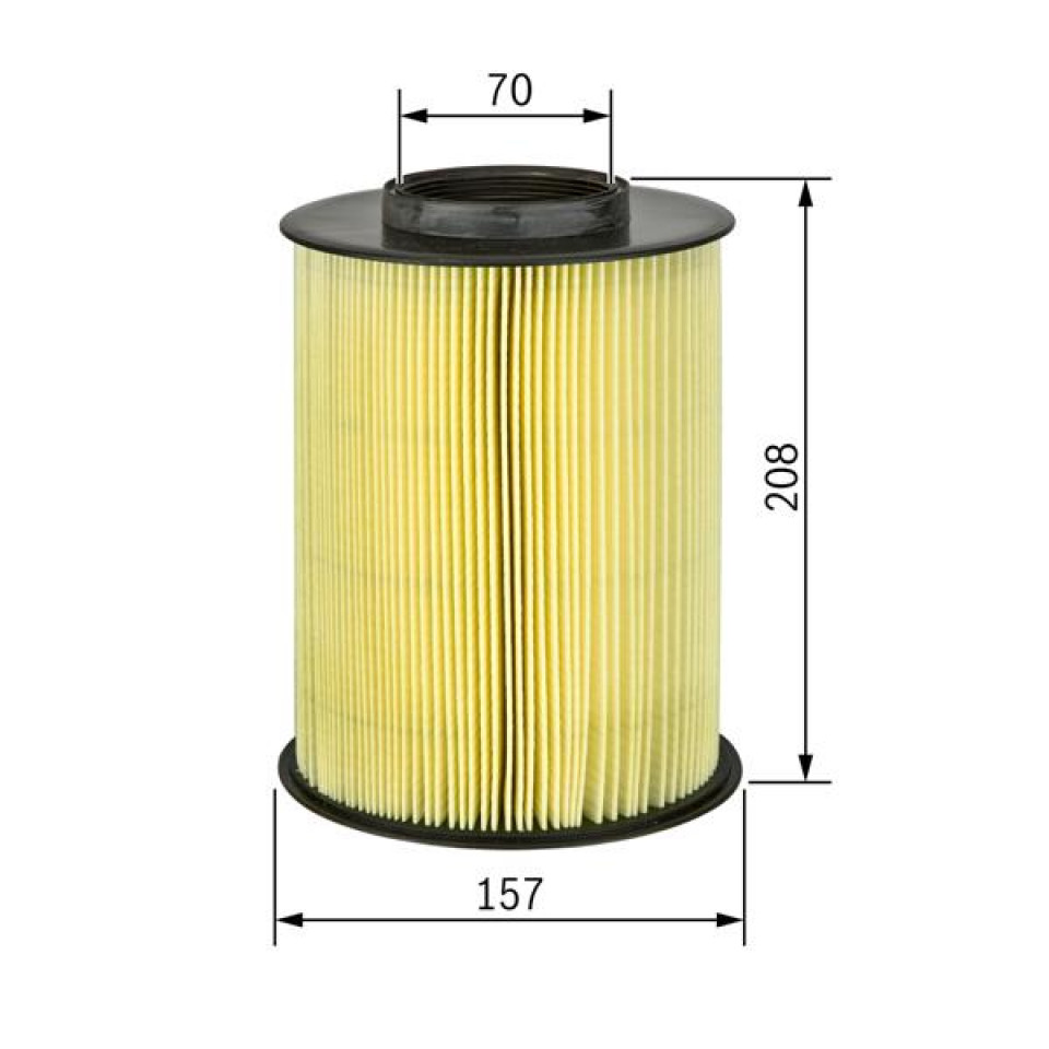 HAVA FİLTRESİ CMAX 07> FOCUS II-III 04> 1.6TDCI-1.8TDCI-2.0TDCI (F0264000136-0986626809) VOLVO S40