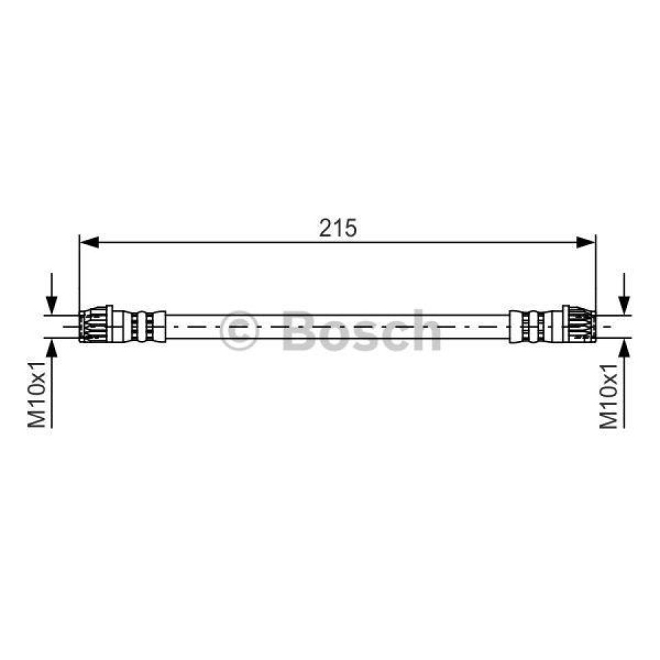 	 FREN HORTUMU ARKA. 215.00 MM