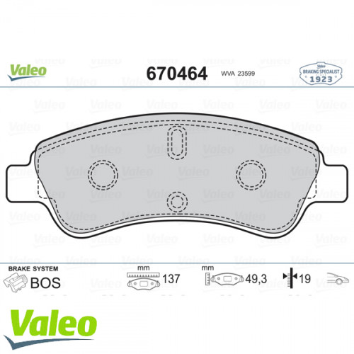 ÖN BALATA P206 00> P207 06> P208 12> P307 03>PARTNER-BERLINGO-C2 03> C3 02> C4 04> (137x51x18.8 mm) ÖN BALATA P206 00> P207 06> P208 12> P307 03>PARTNER-BERLINGO-C2 03> C3 02> C4 04> (137x51x18.8 mm)