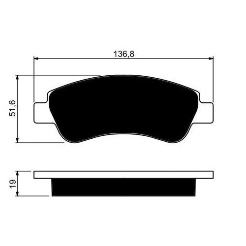 ÖN BALATA P206 00> P207 06> P208 12> P307 03>PARTNER-BERLINGO-C2 03> C3 02> C4 04> (137x51x18.8 mm) ÖN BALATA P206 00> P207 06> P208 12> P307 03>PARTNER-BERLINGO-C2 03> C3 02> C4 04> (137x51x18.8 mm)